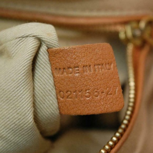 Auth Chloe Marcie Medium Shoulder Bag Leather Bron - Picture 12 of 16